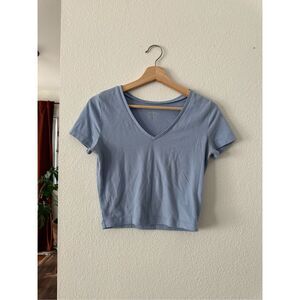 Wild Fable baby blue crop top baby tee